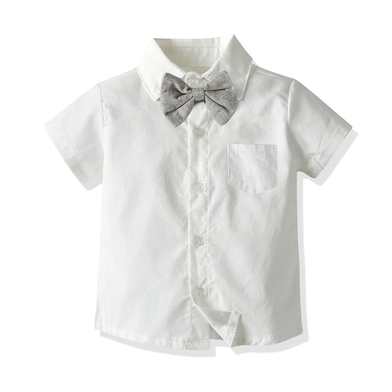 Boys Clothing Set Suit Outerwear Cotton Long Sleeve Jacket Shirt Pants  Coat Outfits Little Gentleman Costume