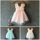 Wholesale Princess Toddler Kid Child Girl Tutu Dress Lace Tulle Party Wedding Birthday Dresses For Girls Summer Sleeveless
