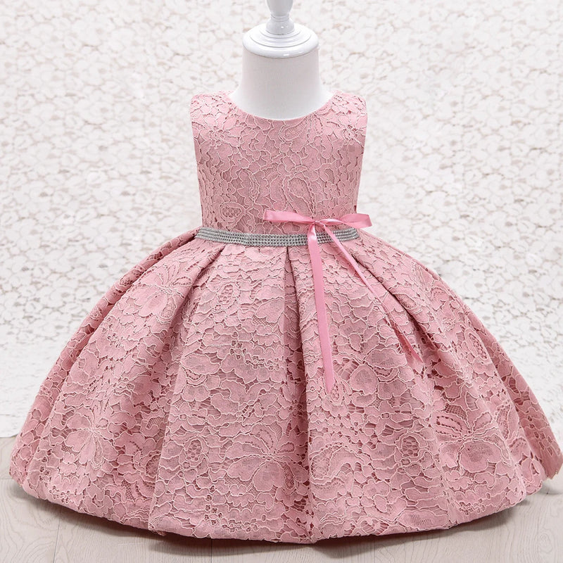 Comfortable Baby Girls Year Costume Toddler Kids Birthday Party Lace Princess Dress Child Christmas Clothes