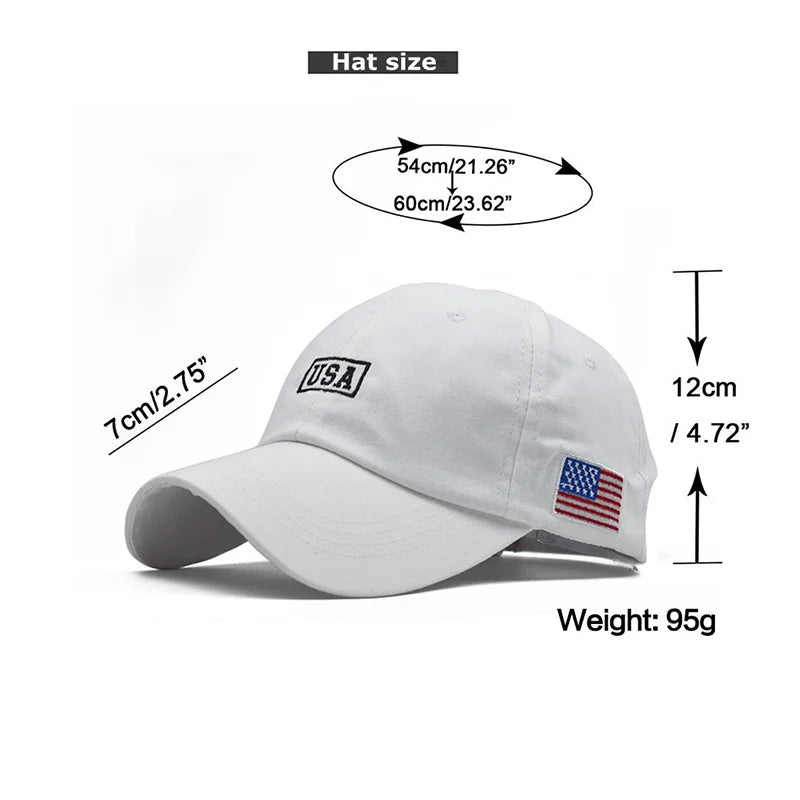 American Flag Baseball Caps For Streetwear Cap Cotton Snapback Hats