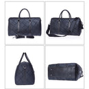 Men Travel Bags High Quality Handbags Retro Large Capacity Luggage Bag Genuine Leather Hand Bags Lattice Duffle