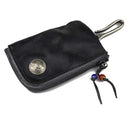 Original Leather Key Wallet for Men Short Handmade Holder Coin Purse Card Case Bag