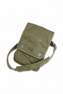 US Map Case Shoulder Bag Canvas Olive Green