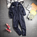 Men One Piece Hoodie Jumpsuit Safari Cargo Overalls Straight Pants Casual Streetwear Trousers