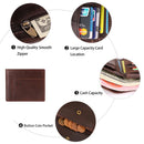 Genuine Leather Wallet Men Coin Purse Rfid Anti-theft Purse for Money Retro Wallet With Card Holders Man Gift Short Purse