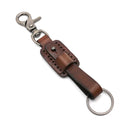 Men Genuine Leather Luxury Handmade Metal Car Key Ring Multifunctional Tool Women Retro Key Chain