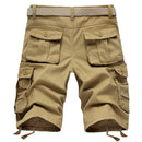 Men Summer Knee Length Cargo Shorts Trousers Sweatpants Hombre Male Casual Slim Fit