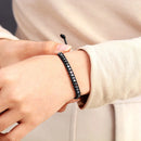 Men's Bracelet Jewelry Hematite Beads Adjustable Wrap Bracelets Vegan Cord Steampunk Lovers Couples Braclet Jewellery Gifts