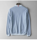 Simple Long-Sleeve Linen Men Jacket White Clothing Casual Brand Jackets for Men