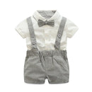 Cute Baby Clothes Months Baby Boy Outfit Suspenders Gentleman Suit Set Clothing Boy Costume