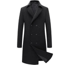 Men Winter Wool Coat Men's Double breasted business jacket Wool Blends Woollen Coat Male Trench Coat Overcoat