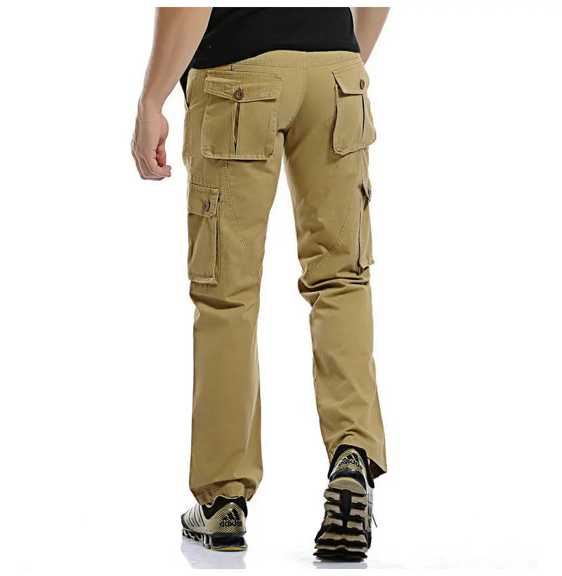 Men Cargo Pants Men Camouflage Tactical Cotton Trousers Casual Pants Men Cargo Joggers Multi Pocket Military Straight Trousers
