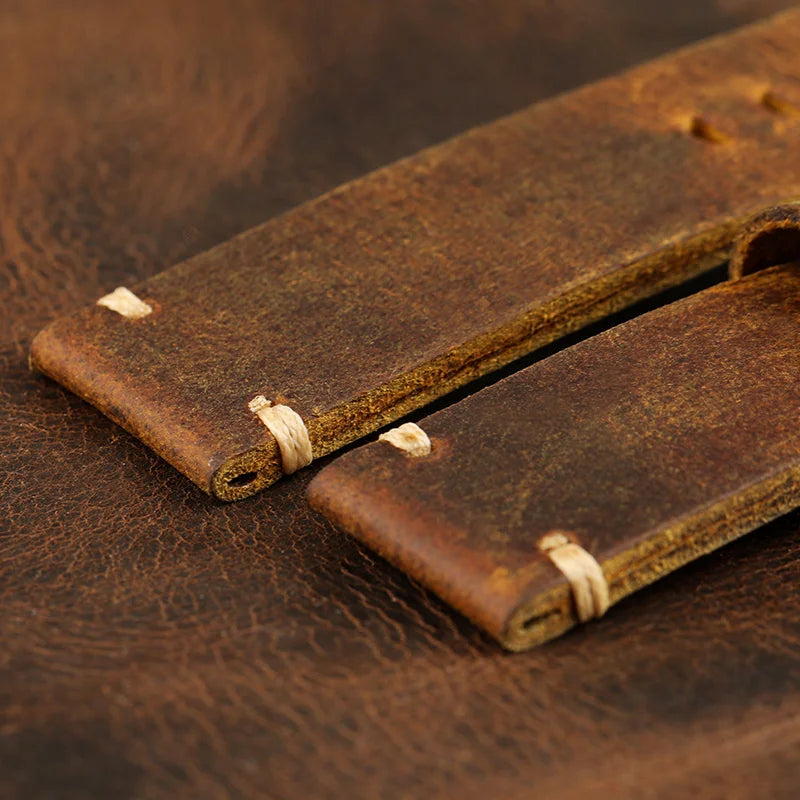 Leather Watchband Bracelet Suitable For Thickened