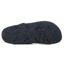 Black textured sandal sole on a white background, Obroi