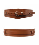 Leather Waist Women Belt Pin Buckle Vintage Wide Luxury Ladies Accessories for Dress