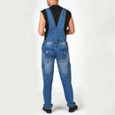 Denim trousers jumpsuit men's overalls casual denim trousers jumpsuit
