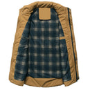 Men Spring Autumn Casual Vest Men Stand Solid Color Warm  Jacket Vests Outdoor Waistcoat Men