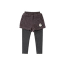 Winter kids girls solid pockets pants children boutique casual full-length pants