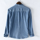 Corduroy cotton men shirt shirts for men autumn spring casual shirt men