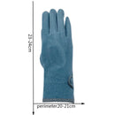 Gloves winter ladies touch screen velvet thickened wrist gloves ladies leather winter