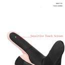 Women Winter Stretch Knit Wrist Silica Gel Non Slip Touch Screen Mitten Plus Velvet Thick Warm Sport Waterproof Skiing Glove