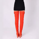 Orange thigh-high boots on a white background, Obroi