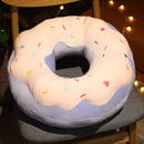 Plush Chocolate Donut Cushion Christmas Stuffed Donuts Pillow Decorative Sofa Seat Decor Xmas Cushions