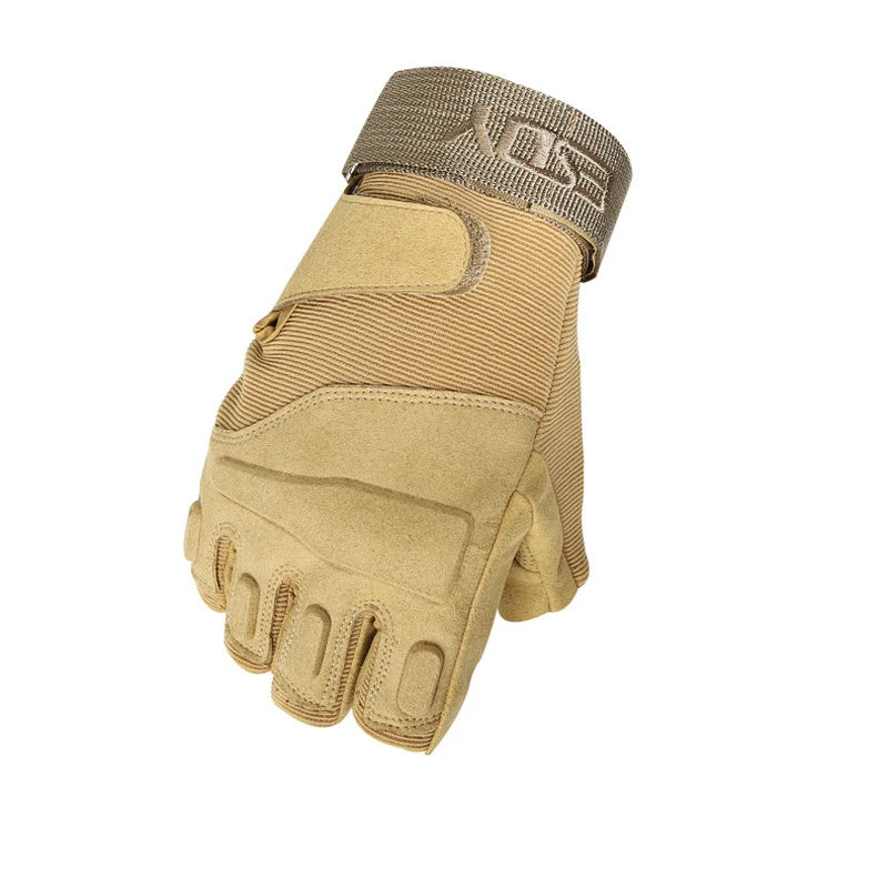 Gloves Slip Resistant Sports Half Finger Gloves Fitness Camping Riding Gloves