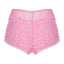 Adult Sexy Sissy Underwear Lace Ruffle Dance Shorts Elastic Waist Translucent Boxer Shorts Lingerie Crossdressing Paneities