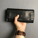 Handmade Long Wallet Inner Zip Wallets Purse Soft Wallet Card Holder Coin Pocket
