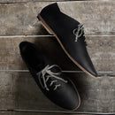 Winter Classics Black Lace up Casual Shoes for Genuine Leather Men Shoes Breathable Men's