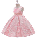 Spring Summer Flower Girl Dresses Christmas Print Princess Birthday Party Dress Children Girls Ball Gown
