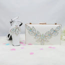 White Beads Pearl wedding shoes Bride Pointed Toe Square Thick High Heel Party dress shoes