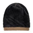 Winter hats for men Plus velvet keep warm beanies Double layer cap women knitted Skullies pattern bonnet