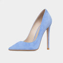 Pumps Women Solid Shoes Low Cut Stiletto Heels Pointed Toe Outfit Party Pump