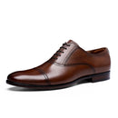 Grain Genuine Leather Men Dress Shoes Wedding Oxford Shoes For Men