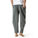 Casual Joggers Pants Men Cotton Linen Jogging Sweatpants Trousers Men Clothing
