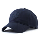 Navy blue cap with a logo on a white background, Obroi