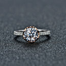 Diamond Engagement Ring Solitaire Hearts and Arrows Ring