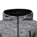 Men's Casual Hoodie Waterproof Zipper Design Hooded Sweatshirt