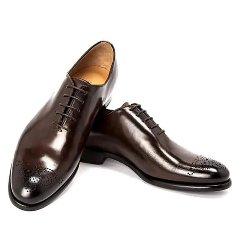 Oxford Dress Man Business Shoe Handmade Shoes Wedding Solid Genuine Leather Best Men Shoes