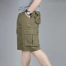 Cargo Shorts Men's Summer Casual Cotton Loose Overalls Baggy Multi-Pocket Army Military Trousers Tactical Shorts