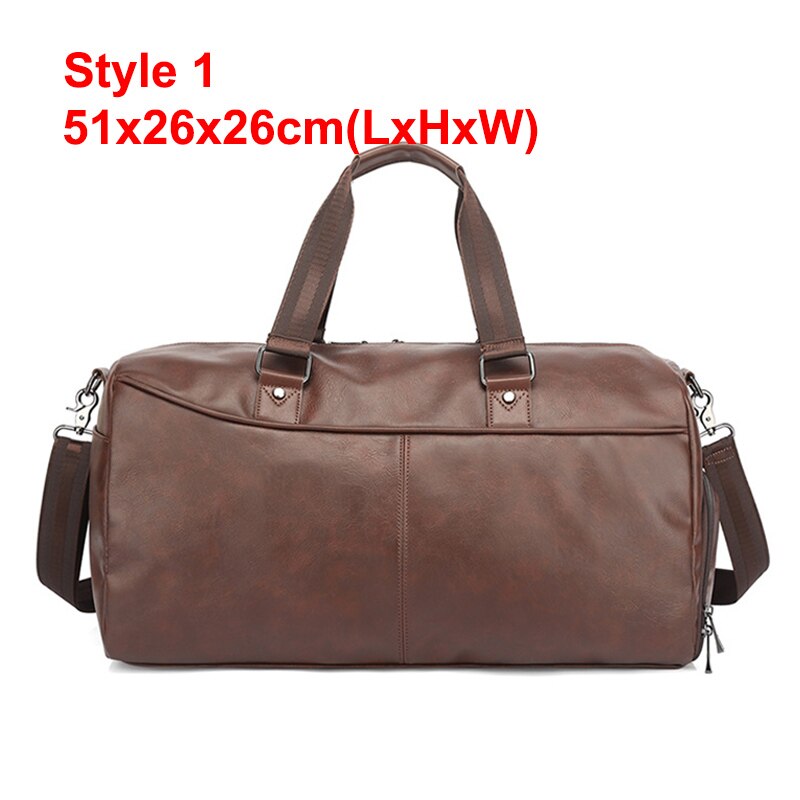 Men Handbag Leather Large Capacity Travel Bag Shoulder Bag Male Hand Duffle Tote Bag Casual Messenger Bags