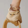 Leather Gloves Female Spring Autumn Thin Unlined Driving Genuine Leather Woman's Gloves Lace Wrist