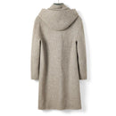 Wool Double-sides woolen coat men's long  hooded single-breasted winter trench camel