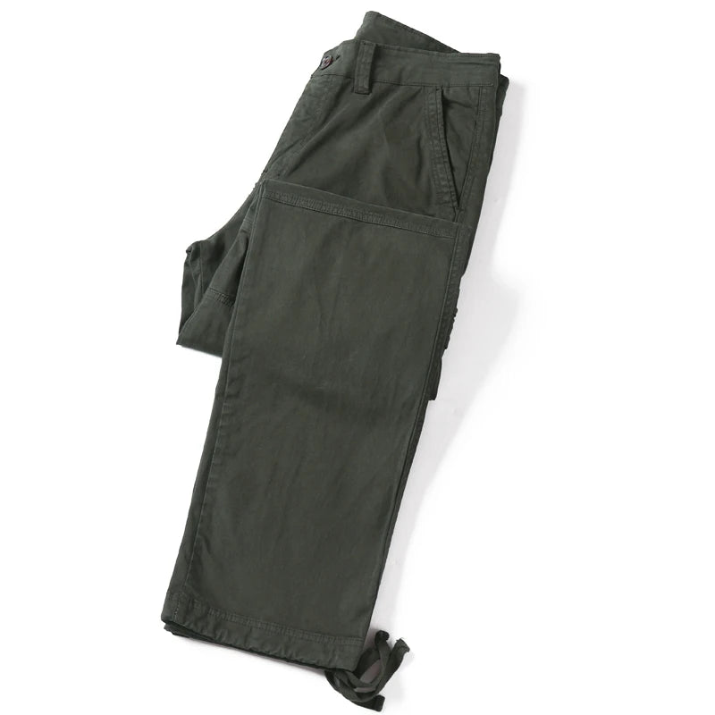 Men Cargo Pants Black Pocket Cargo Pants Harem Sweatpants Tactical Trousers