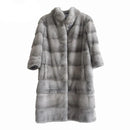 Real Natural Mink Fur Coat Women Winter Long Leather Jacket Luxury Female Clothes Mink Fur Coat cold
