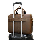 Leather Briefcase For Man Business Handbag 15.6" Laptop Portfolio Shoulder Messenger Bag