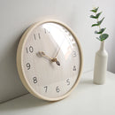 Solid wood wall clock modern minimalist living room home silent clock personality creative Nordic clock