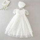 Summer Baby Girl Dress White Lace Infant Party Wedding Princess Dress